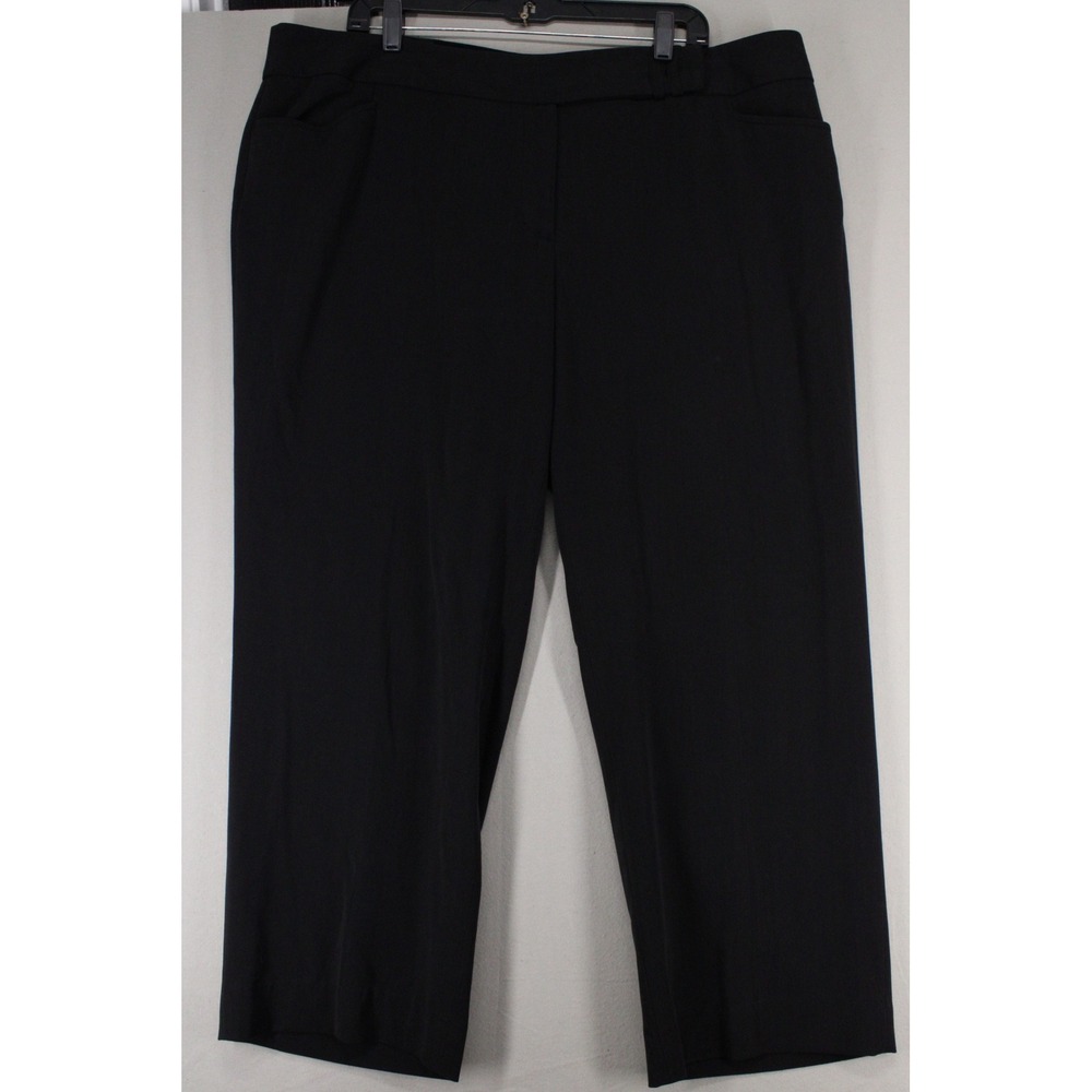 Lane Bryant Womens Black Dress Pants Size 20 Avg Career Trousers Straight Leg